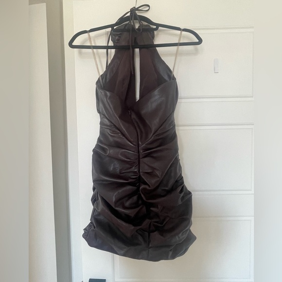 House of CB leather mini dress medium - Picture 4 of 5